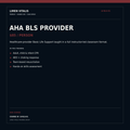 AHA BLS Provider course — LV-BLS-01