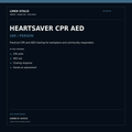 AHA Heartsaver CPR AED — LV-HS-01
