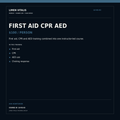AHA Heartsaver First Aid CPR AED — LV-HS-03