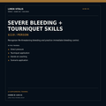 Limen Vitalis Severe Bleeding and Tourniquet Skills — LV-BC-01